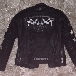 Leather Icon Riding Jacket